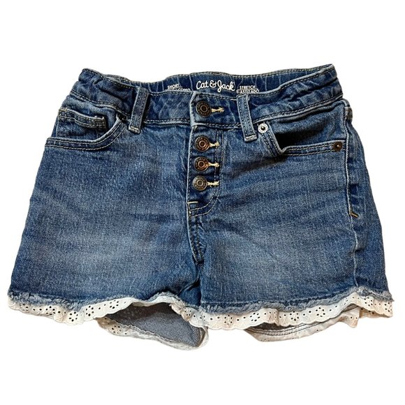 Cat & Jack Girls Sparkly Sequin Shorts Sz M 7/8 Set of 3 - Picture 4 of 8